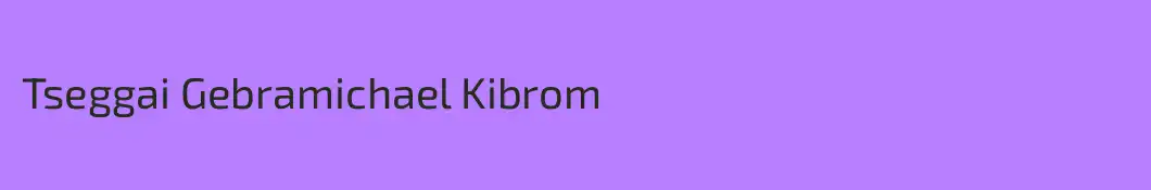 Tseggai Gebramichael Kibrom